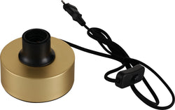 ARTDELIGHT ROUND Tischleuchtensockel - Goldfarbig / H: 4.5 cm x D: 12.0 cm