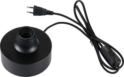 ARTDELIGHT ROUND Tischleuchtensockel - Schwarz / H: 4.5 cm x D: 12.0 cm