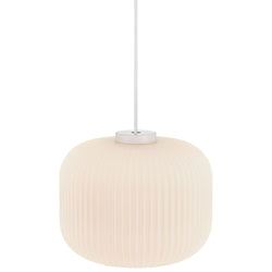 LE_MILFORD Sospensione 30 bianco - Bianco / A: 23.5 cm x D: 30.0 cm