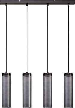 Lampada a sospensione JANA - Grigio fumo / L: 65,0 cm x P: 7,5 cm x A: 28,0 cm