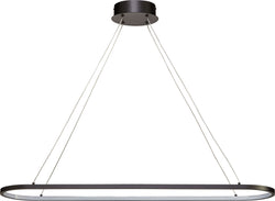 ROVA Lampe à suspension - Noir / L: 100.0 cm x P: 23.0 cm x H: 2.4 cm