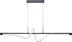 ZARO Hängeleuchte - Schwarz / B: 140.0 cm x T: 20.0 cm x H: 20.0 cm