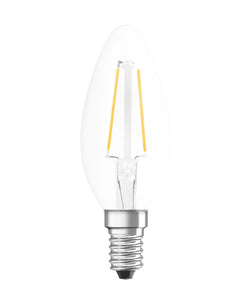 Osram STAR B35 2.5W LED Lampe - Transparent / E14, 250 lm, 1 Stk.