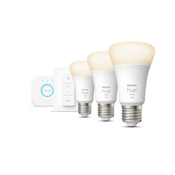 Philips hue WHITE Smart Starter Set - Bianco / E27, 1050 lm, 3 pezzi