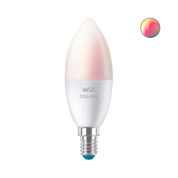 WiZ COLOR C37 LED Lampe - Weiss / E14, 470 lm, 1 Stk.