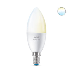 WiZ TUNABLE WHITE C37 LED Lampe - Weiss / E14, 470 lm, 1 Stk.