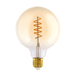 EGLO LM-E27-LED G125 4W 2000K - Goldfarbig / L: 16.7cm, D:12.5cm