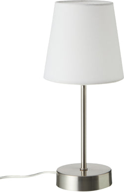 CELLA Lampada da tavolo - Bianco, Color argento / L: 14.0 cm x P: 10.0 cm x A: 32.0 cm