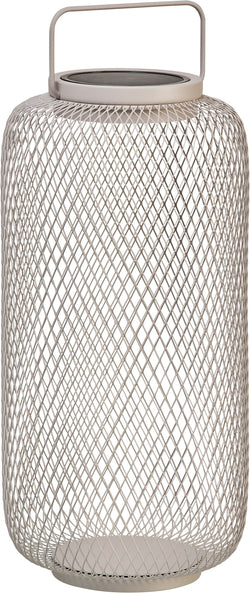Lampada solare a LED RUMI - Beige / L: 19,0 cm x P: 19,0 cm x A: 40,0 cm