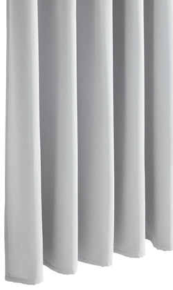 ALONSO Rideau prêt à poser occultant avec galets - Gris clair / L: 140.0 cm x H: 270.0 cm