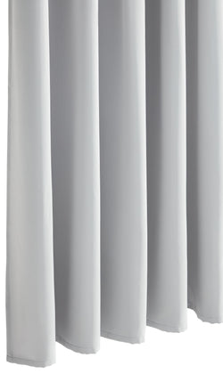 ALONSO Fertigvorhang lichtdicht mit Gleiter - Hellgrau / B: 140.0 cm x H: 270.0 cm