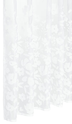 FLORES Fertigvorhang Tag - Weiss / B: 150.0 cm x H: 270.0 cm