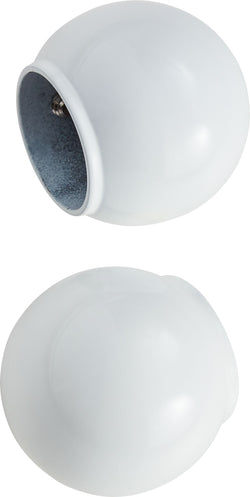 BIANCO FORMENTOR Terminali bastoni per tende - Bianco