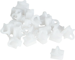 MINI Glisseur avec oeillet transversal - Blanc / L: 10.0 mm x P: 10.0 mm x H: 5.0 mm