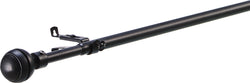 BOCCIA Vorhangstangen Set ausziehbar - Schwarz / B: 5.5 cm x T: 5.5 cm x H: 150.0 cm