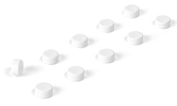 STEELY WHITE Aimant - Blanc / Hauteur : 0,3 cm