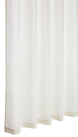 NATHALIE Fertigvorhang Tag - Weiss / B: 150.0 cm x H: 270.0 cm