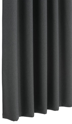 EMILIO Fertigvorhang lichtdicht - Dunkelgrau / B: 150.0 cm x H: 260.0 cm