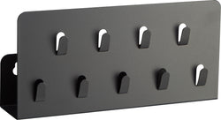 KEY Wandorganizer schwarz 25x6x12 cm - Schwarz / B: 25.0 cm x T: 6.0 cm x H: 12.0 cm