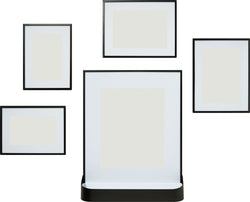 MATINEE 5er Fotorahmenset 32x40 cm - Schwarz / T: 40.0 cm x H: 32.0 cm