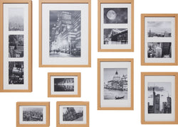 Lot de cadres photo PICO - Nature / L : 30,0 cm x H : 40,0 cm, L : 20,0 cm x H : 30,0 cm, L : 17,0 cm x H : 56,0 cm, L : 13,0 cm x H : 18,0 cm