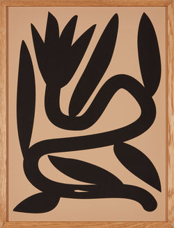 THE PLANT Bild gerahmt 30x40 cm - B: 31.0 cm x T: 2.0 cm x H: 41.0 cm