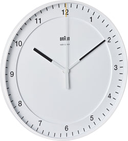 BRAUN Horloge murale - Blanc / Hauteur : 30,0 cm