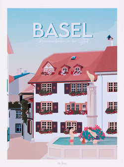 Affiche La Jonx BASEL - L: 30.0 cm x P: 0.1 cm x H: 40.0 cm