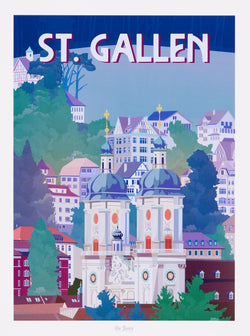 La Jonx ST. GALLEN Poster - L: 30.0 cm x P: 0.1 cm x A: 40.0 cm