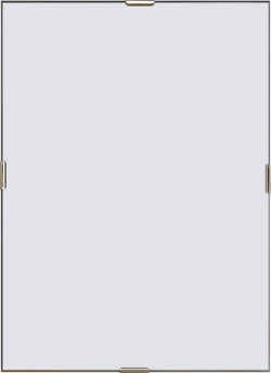 TURNER Cadre - Transparent / L: 13.0 cm x P: 1.2 cm x H: 18.0 cm
