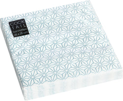 YVAN Serviettes de table en papier - Turquoise / L: 25.0 cm x P: 25.0 cm x H: 0.1 cm
