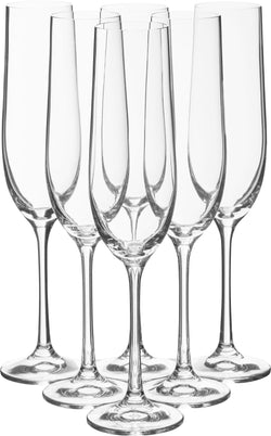 ALICIA Set de verres à champagne - Transparent / Hauteur : 24,1 cm