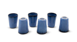 TERRAFINA Espressotassen-Set - Blau / H: 7.0 cm