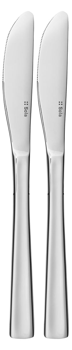 SOLA SUZETTE Tafelmesser-Set - Silber / B: 2.0 cm x T: 1.0 cm x H: 21.5 cm
