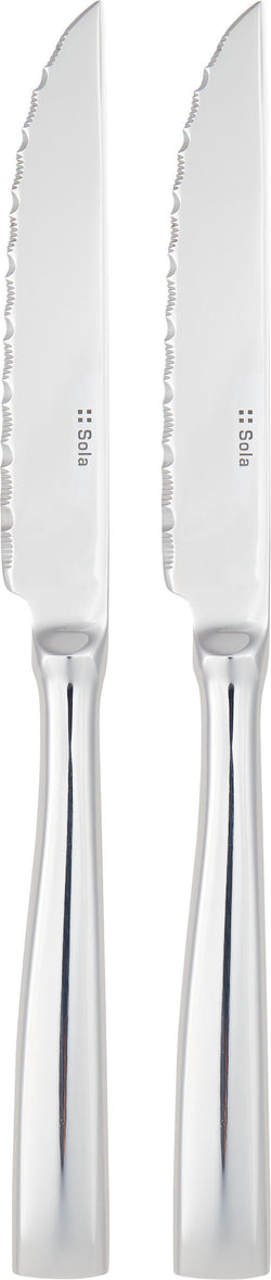 SOLA SUZETTE Set de couteaux à steak - Argent / L: 4.5 cm x P: 1.0 cm x H: 23.5 cm