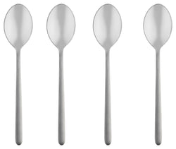 SOLA PAULIN Kaffeelöffel-Set - Chrom / B: 3.0 cm x T: 1.7 cm x H: 14.2 cm