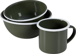 ERMES Tasse - Vert / Blanc / L: 13.4 cm x P: 9.3 cm x H: 8.5 cm