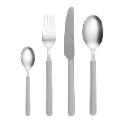 GALLERY Set de couverts 16 pièces - Gris clair / L : 25,0 cm x l : 28,0 cm x H : 8,0 cm