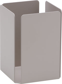 NOTCH Pen holder sand 7.5x7.5x11.2 cm - Sand / L: 7.5 cm x P: 7.5 cm x H: 11.2 cm