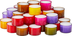 COLOR Teelicht 40 Stück 8h / 9 Farben - Multicolore / L: 20.0 cm x P: 16.0 cm x A: 5.5 cm