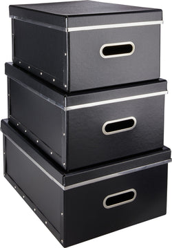 JOACHIM Aufbewahrungsbox - Schwarz / B: 39.5 cm x H: 28.5 cm