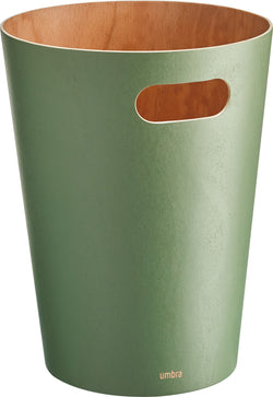 WOODROW Cestino per la carta - Verde scuro / L: 28.0 cm x P: 23.0 cm x A: 28.0 cm