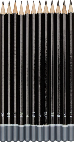 CLEA Bleistifte schwarz 12 Stk - Schwarz