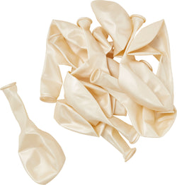 BECKY Palloncini crema, metalizato 20pz. - Crema