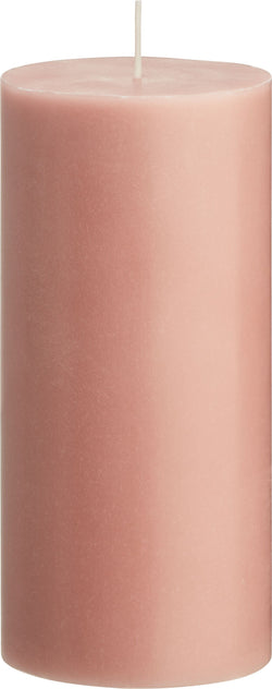 ORGANIC Bougie cylindrique - Vieux rose / Hauteur : 15,0 cm