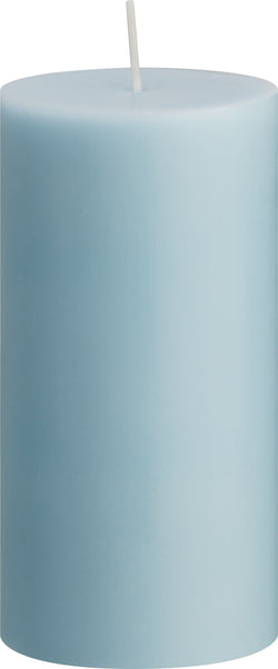 ORGANIC Bougie cylindrique - Bleu clair / Hauteur : 12,0 cm