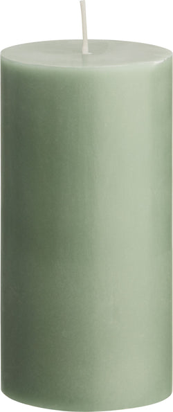 ORGANIC Candela cilindrica - Verde chiaro pastello / A: 12.0 cm