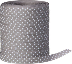 SAN MARINO Ruban cadeau - Gris / L: 10.0 mm x P: 100.0 m