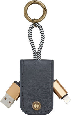 KEYCHAIN Schlüsselanhänger 3.5x12.5x1.3 - Schwarz / B: 1.3 cm x T: 3.5 cm x H: 12.5 cm