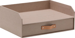 RE-STORE Organisateur de bureau - Beige / L: 33.0 cm x P: 25.5 cm x H: 13.0 cm